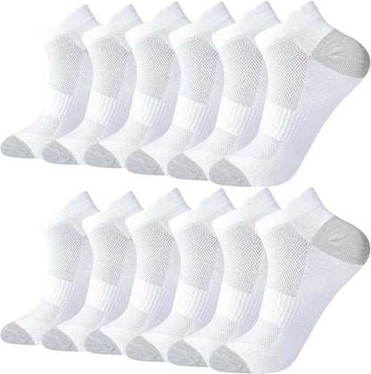 Men's Low Cut Athletic Socks, 6 Pairs