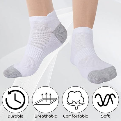 Men's Low Cut Athletic Socks, 6 Pairs